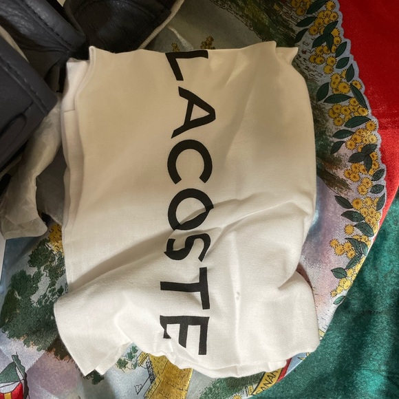 NWT. Lacoste Women's Court Line Contrast Piping Small Hobo Bag - Picture 9 of 13